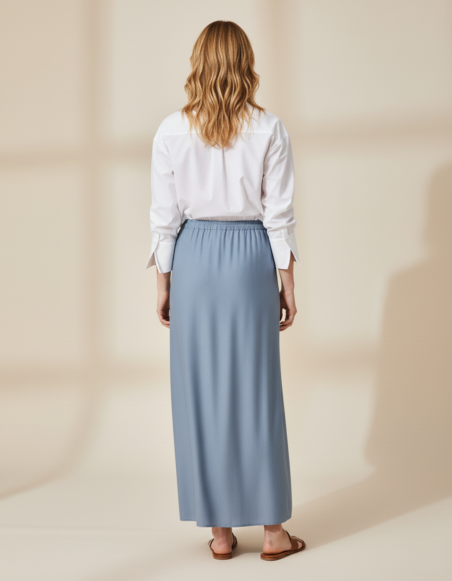 Jupe Longue Fluide Droite