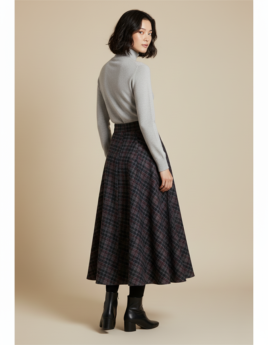 Jupe Kilt Femme Longue