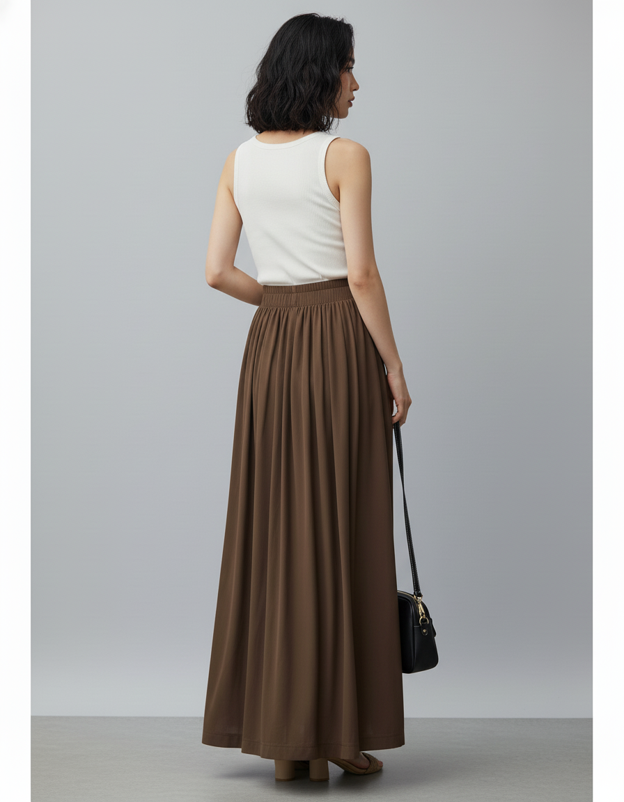 Jupe Maxi Longue Taille Haute