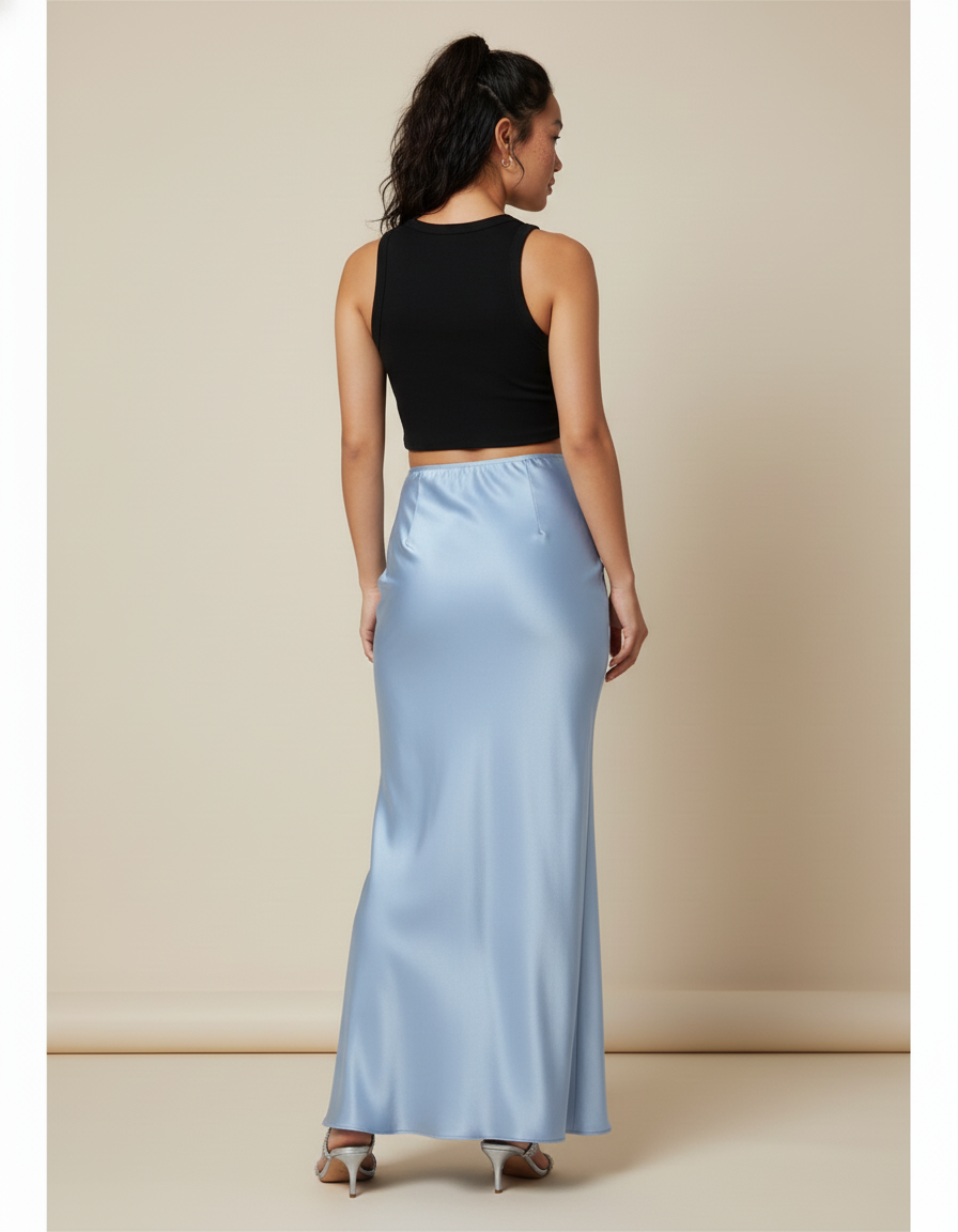 Jupe Longue Taille Haute Soirée