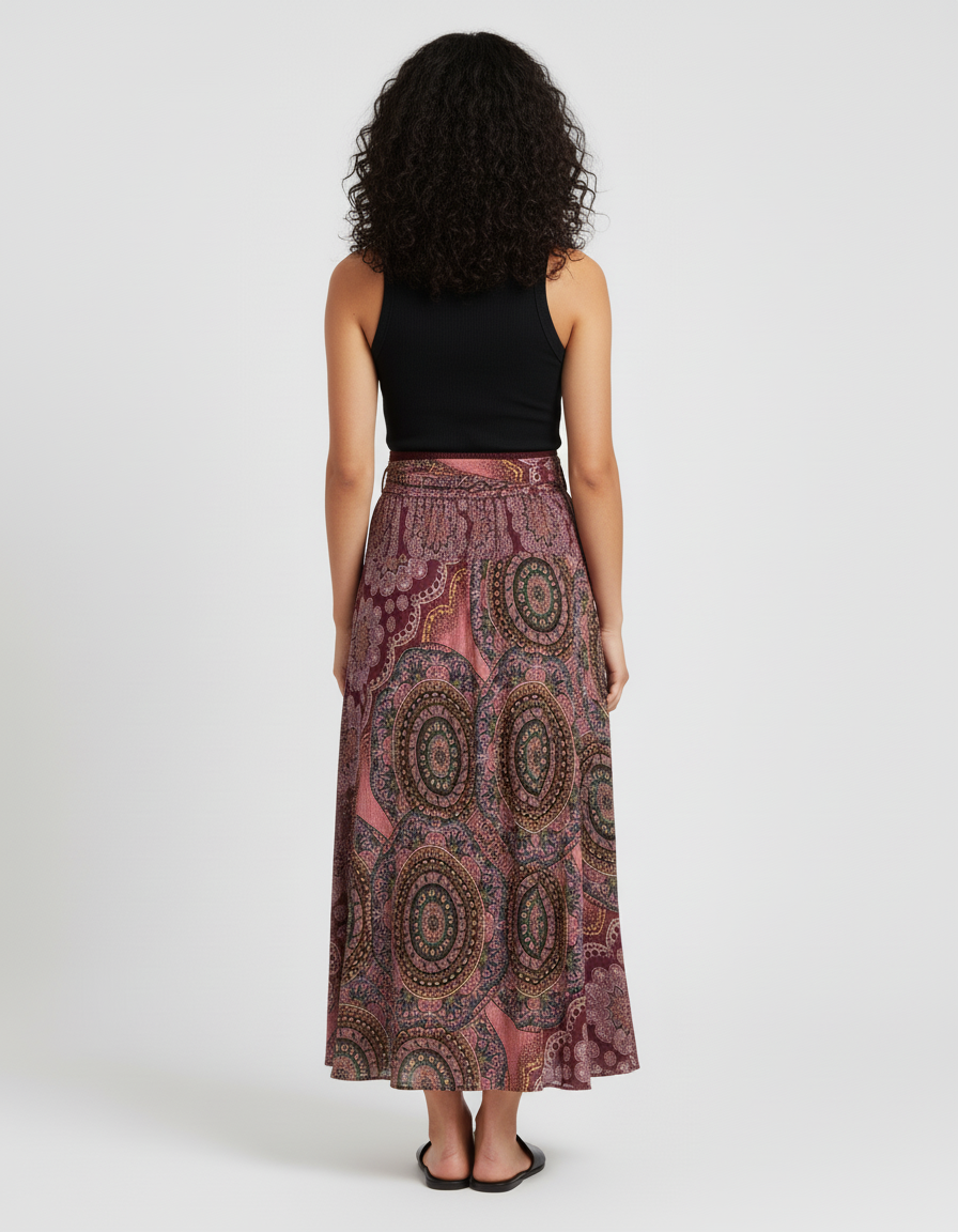 Jupe Longue Imprimé Cachemire