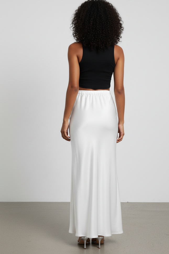 Jupe Longue Moulante Taille Haute