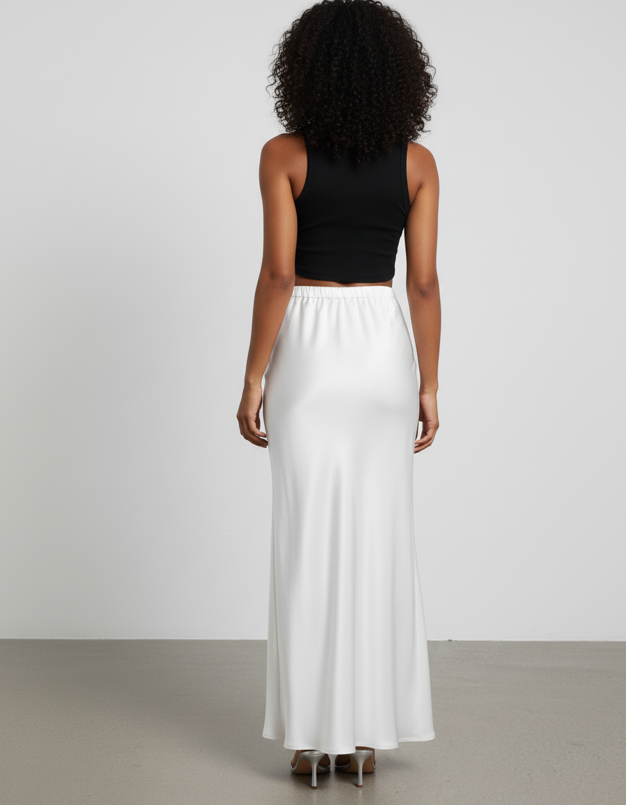 Jupe Longue Moulante Taille Haute