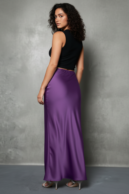 Jupe Longue Violette Esmeralda