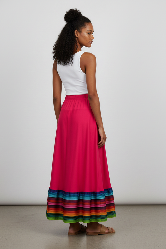 Jupe Longue Framboise