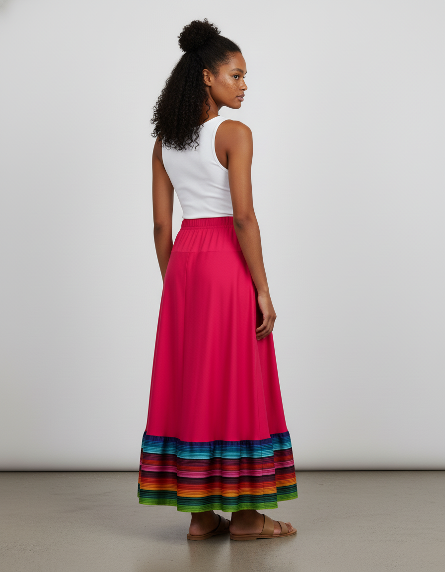 Jupe Longue Framboise