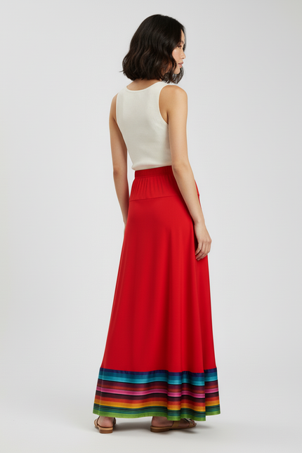 Jupe Longue Colorée Femme