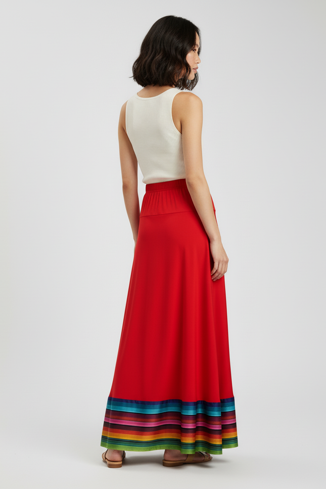 Jupe Longue Colorée Femme