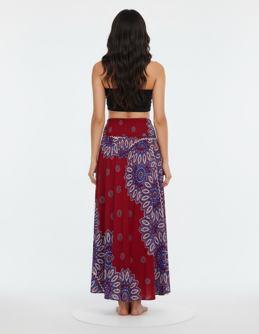 Jupe Longue Motif Cachemire