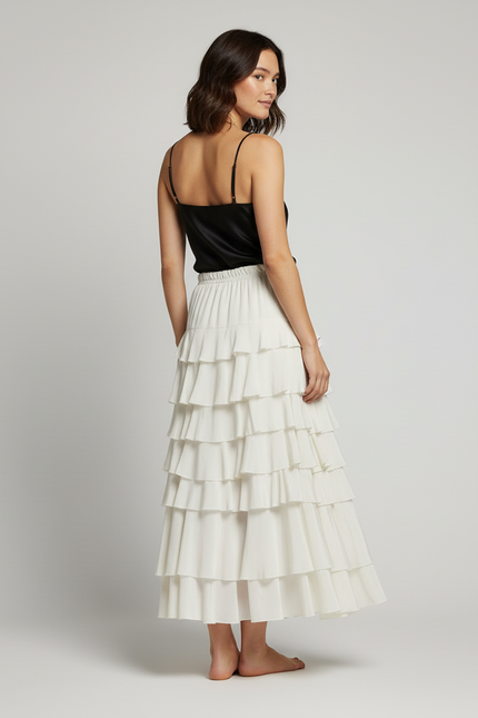 Jupe Longue Blanche Jupon