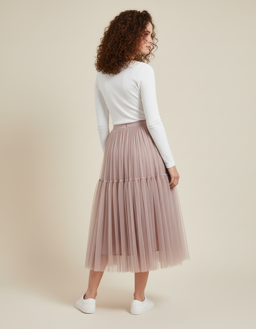 Jupe Longue Tulle Demoiselle D'Honneur