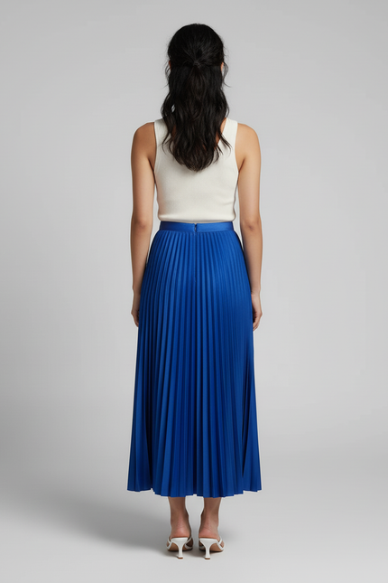 Jupe Longue Plissée Colorée