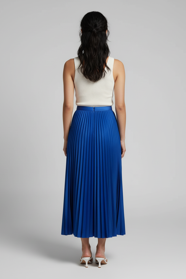 Jupe Longue Plissée Colorée