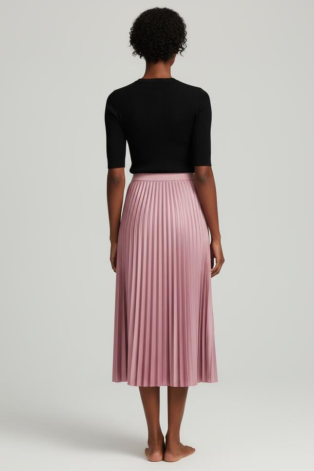 Jupe Accordéon Longue