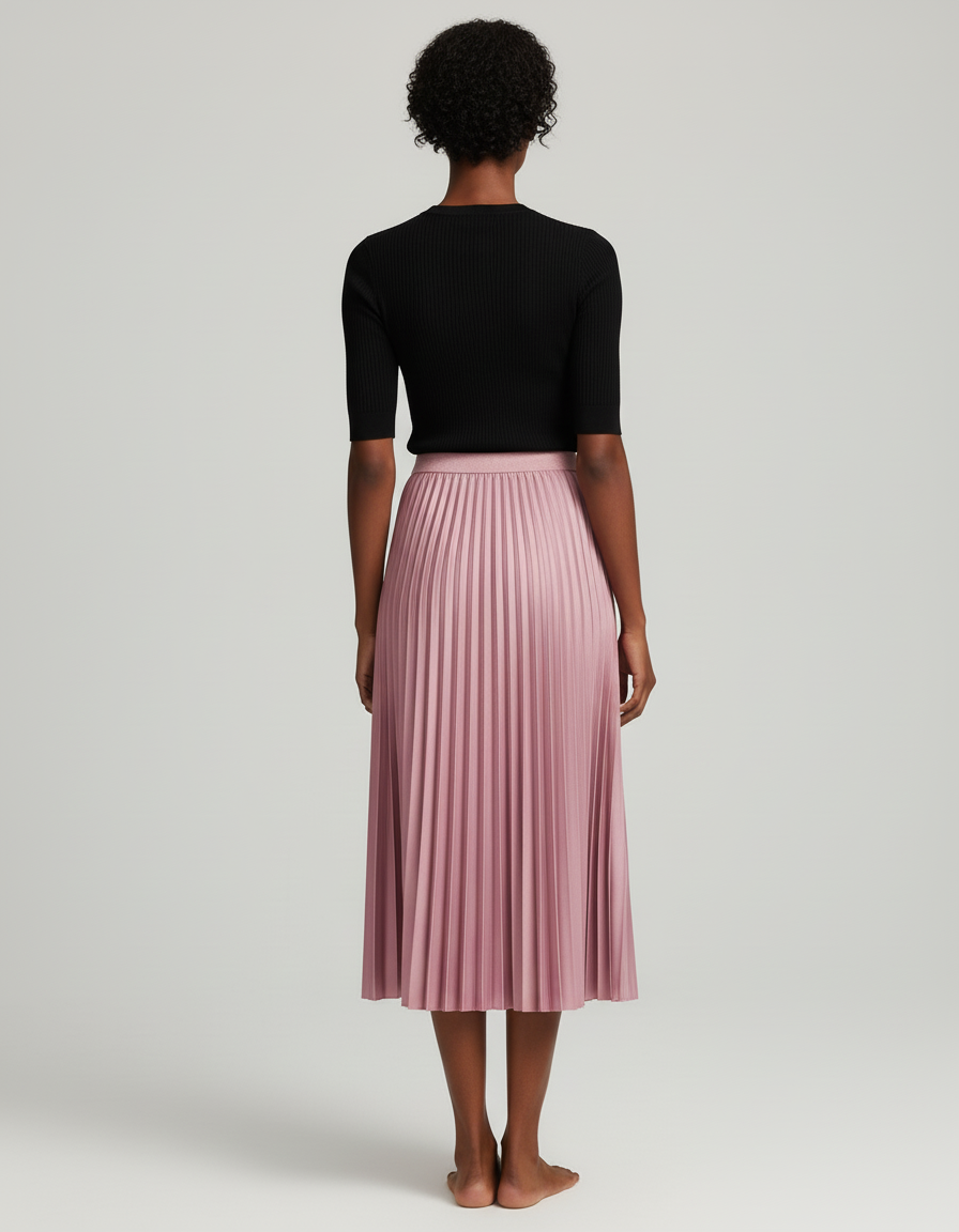 Jupe Accordéon Longue