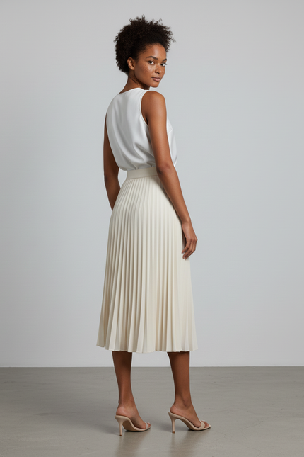 Jupe Longue Blanc Cassé