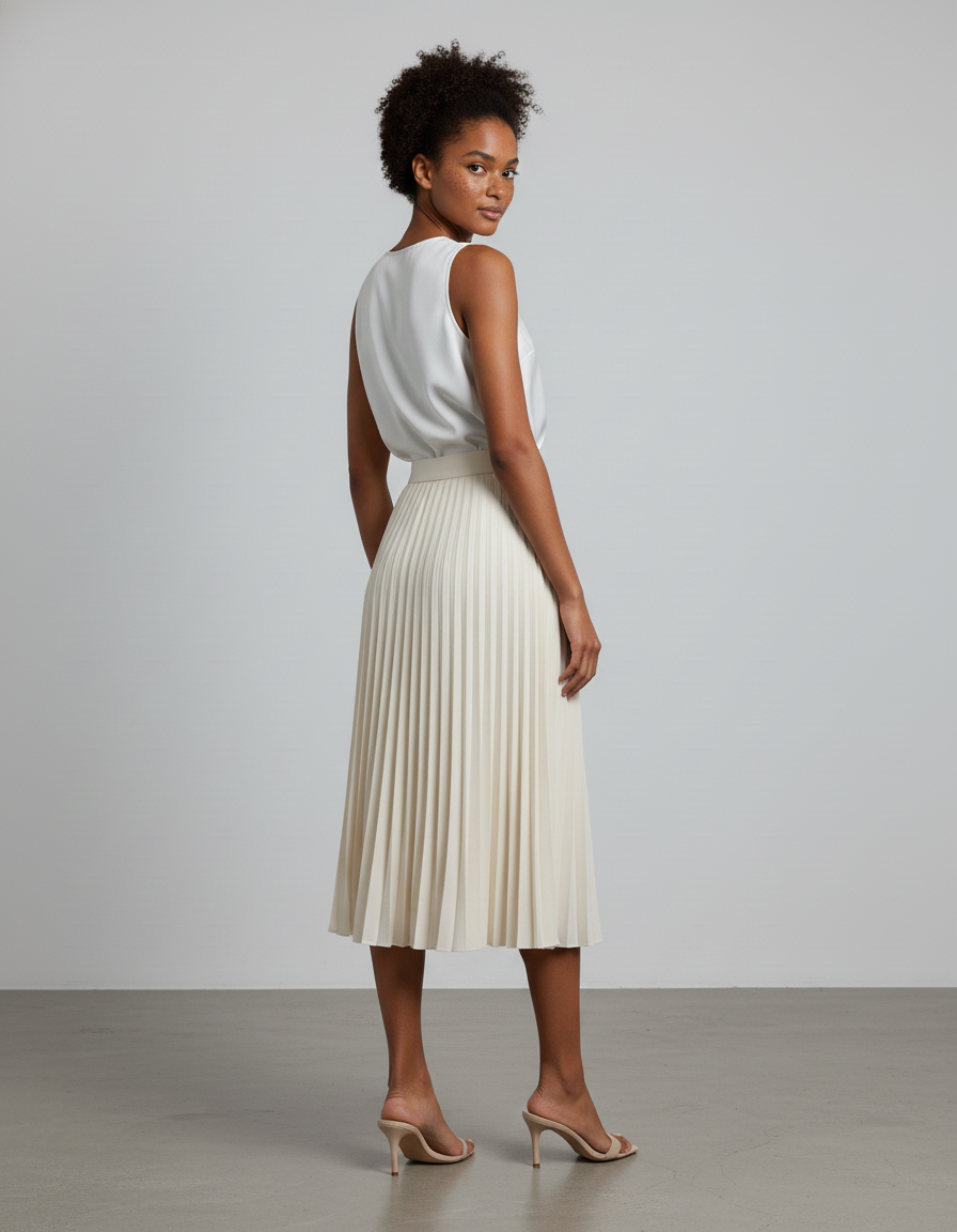 Jupe Longue Blanc Cassé