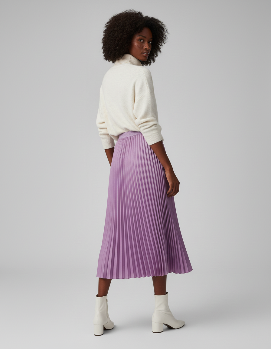 Jupe Longue Plissée Soirée