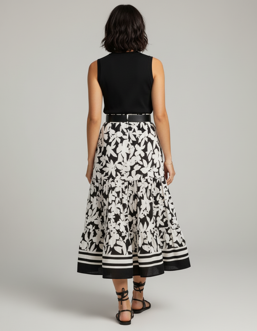 Jupe Longue Imprimé Floral Bohème