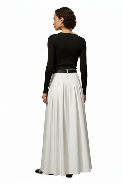 Jupe Longue Blanche Fluide Chic