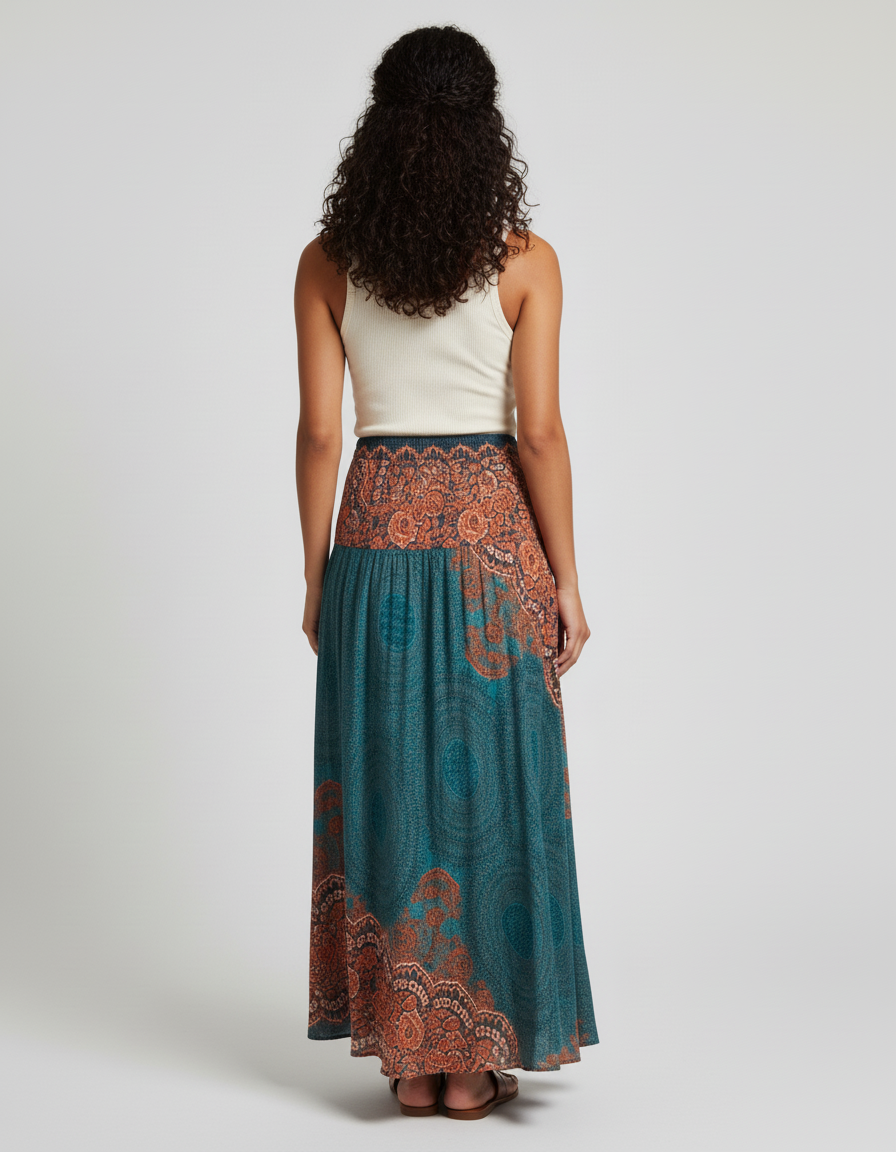 Jupe Longue Femme Imprimée