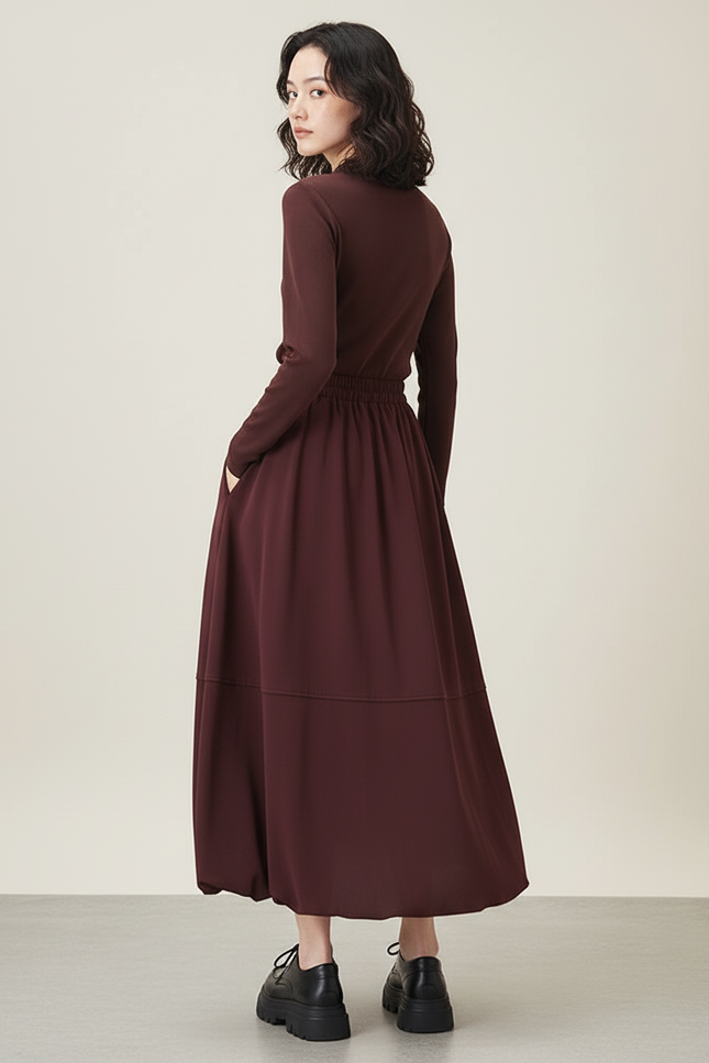 Jupe Longue À Panneaux