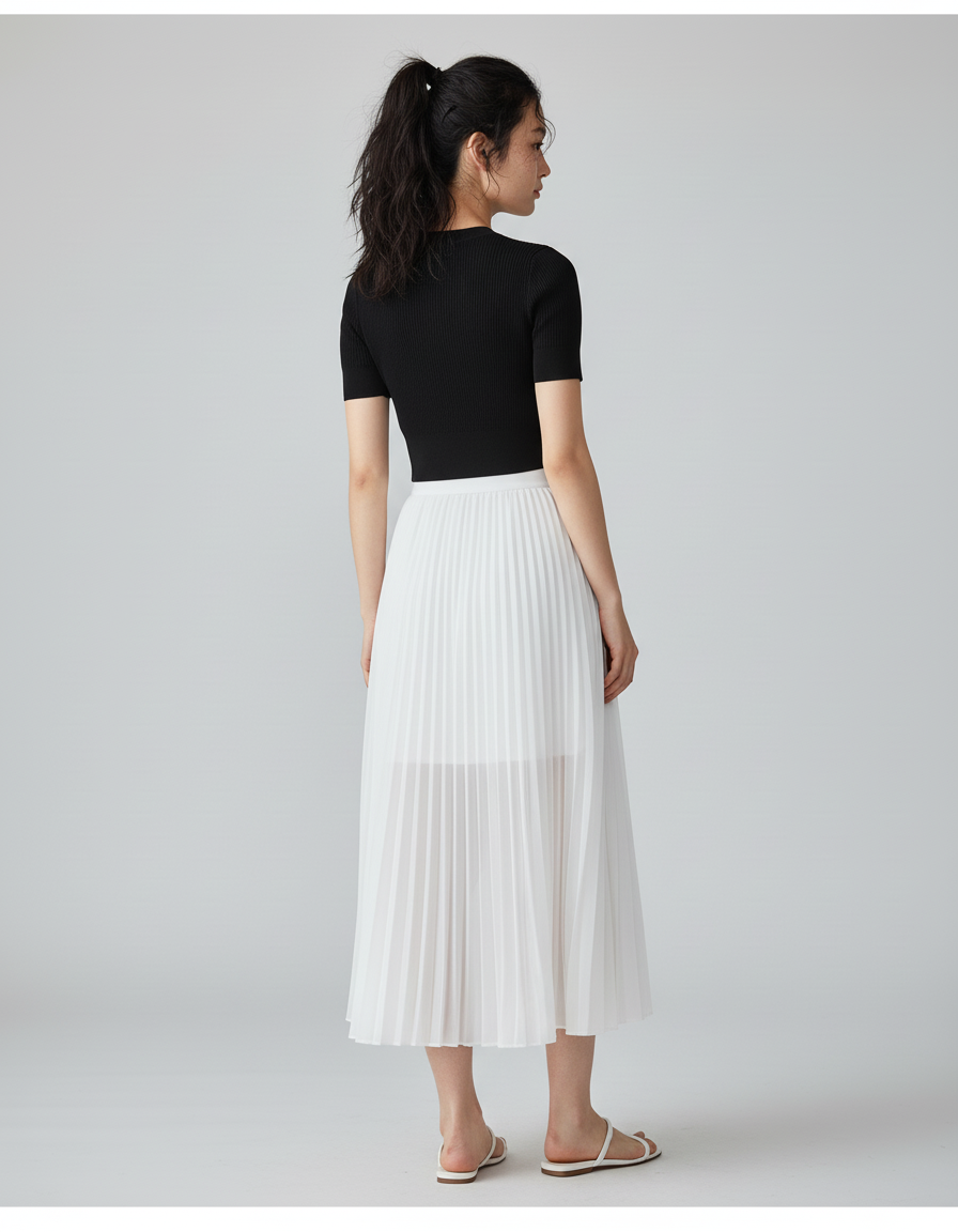 Jupe Longue Transparente Avec Short