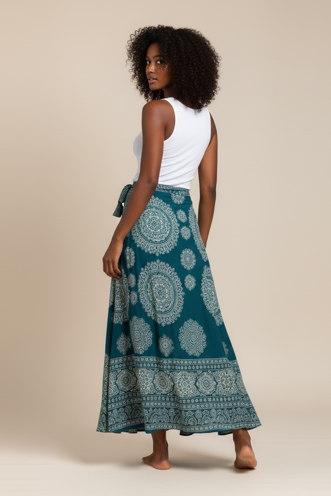 Jupe Longue Femme Verte