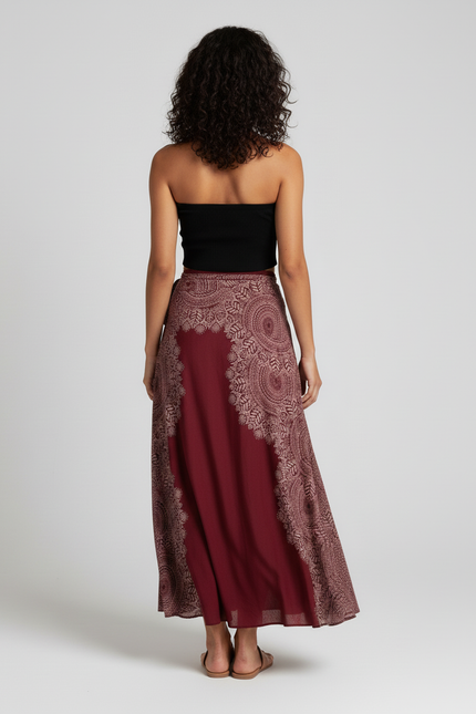 Jupe Longue Rouge Femme