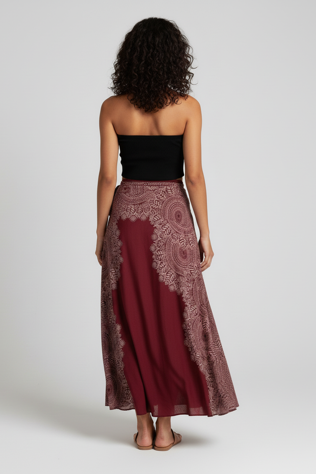 Jupe Longue Rouge Femme