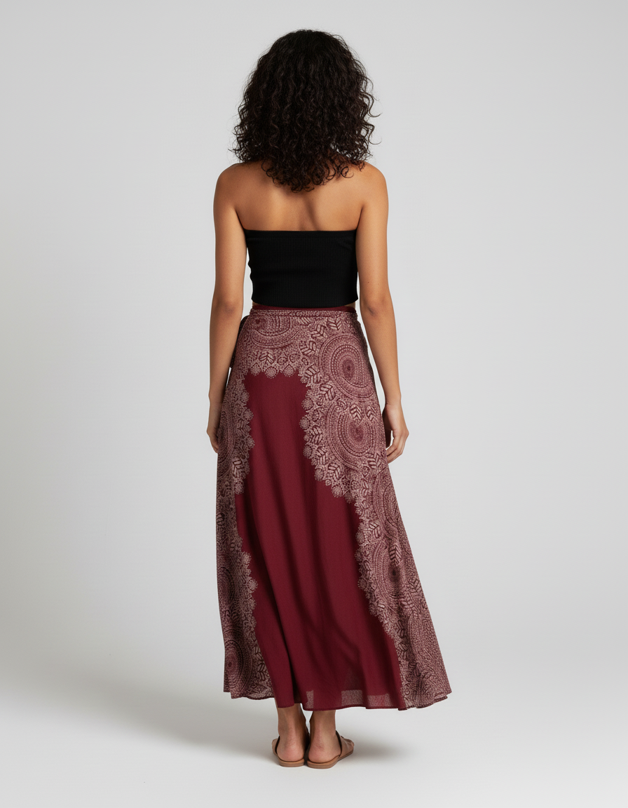 Jupe Longue Rouge Femme