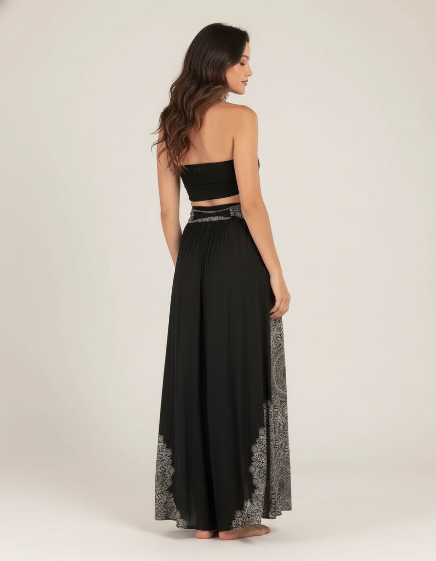 Jupe Longue Noire Boheme