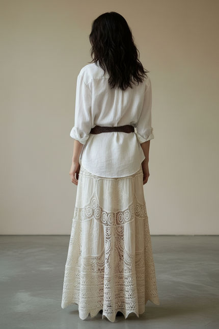 Jupe En Crochet Longue