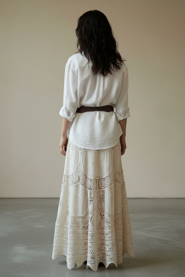 Jupe En Crochet Longue