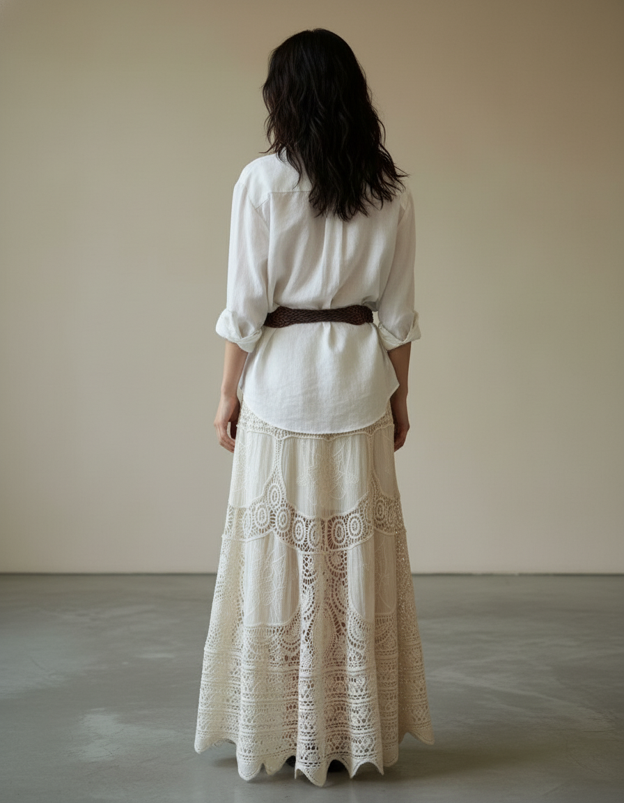 Jupe En Crochet Longue