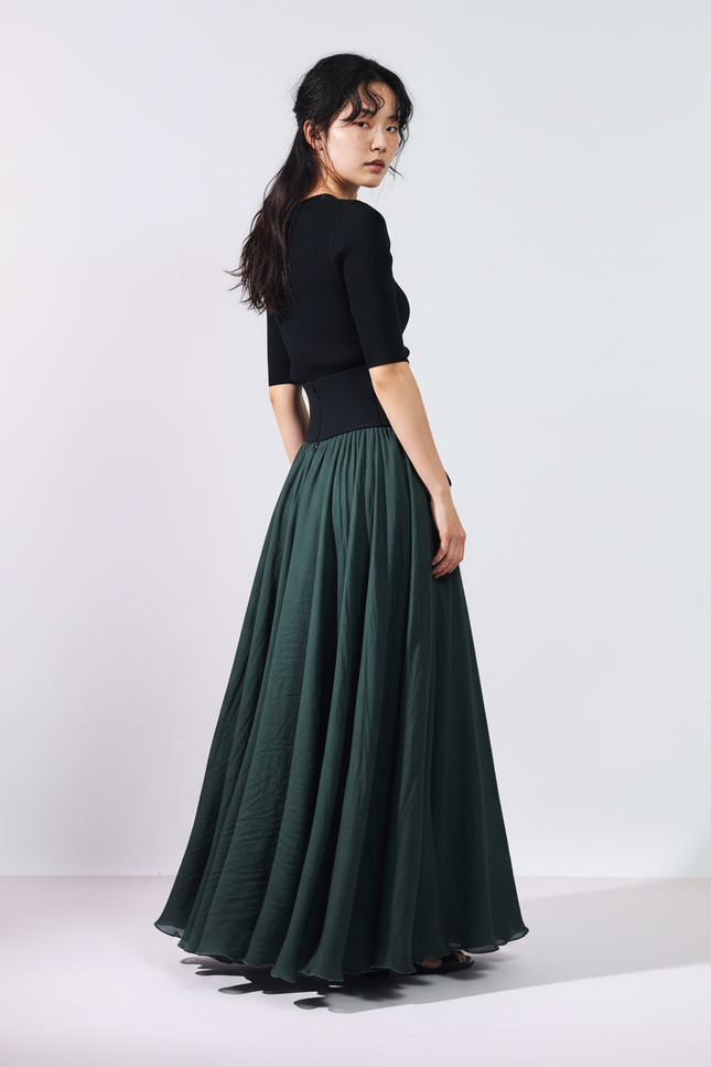 Jupe Longue Lin Femme