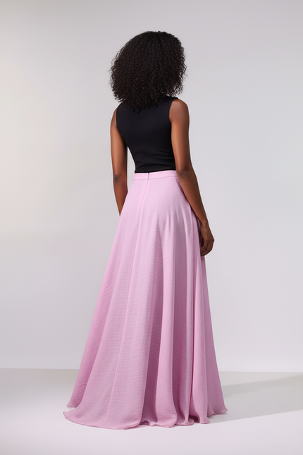 Jupe Longue Taille Elastique Grande Taille