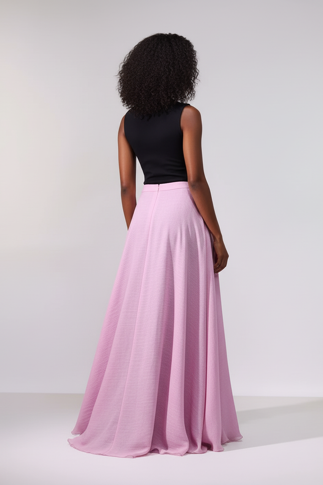 Jupe Longue Taille Elastique Grande Taille