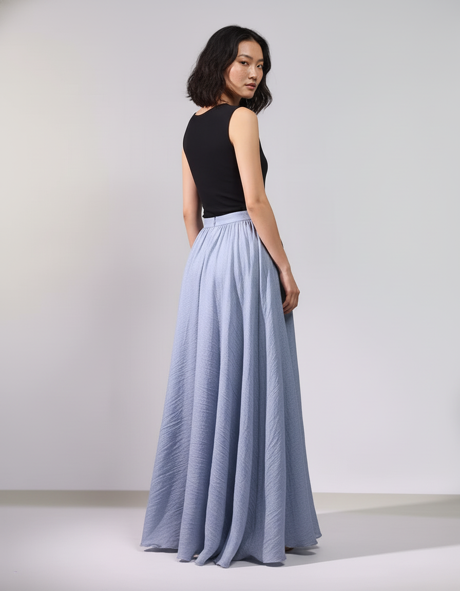 Jupe Longue Voile De Coton