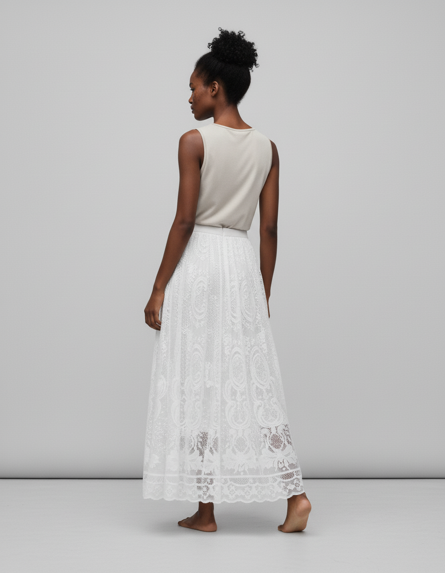 Jupe Longue Femme Dentelle