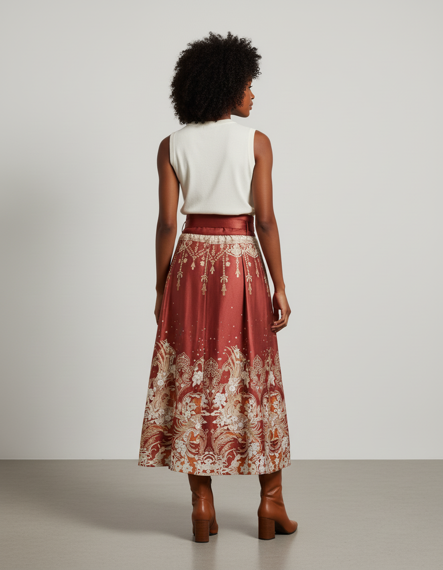 Jupe Longue Taffetas