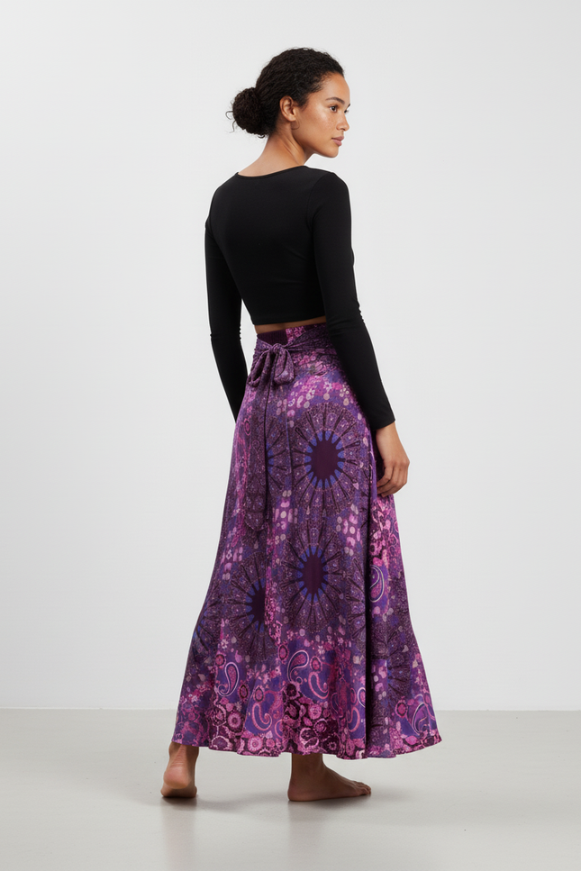 Jupe Longue Boheme Violette