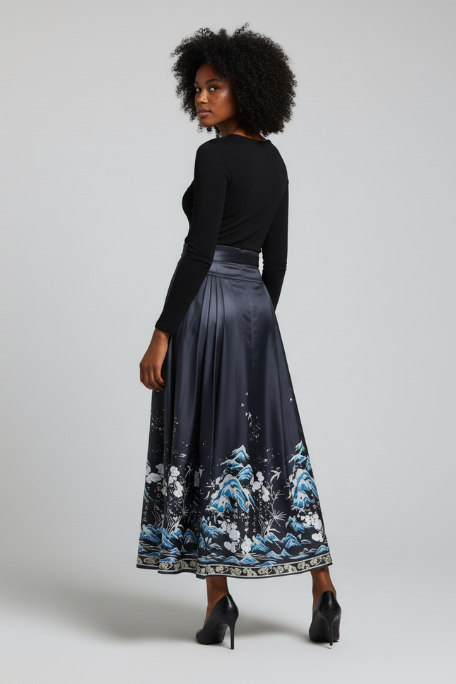 Jupe Longue Bleu Nuit