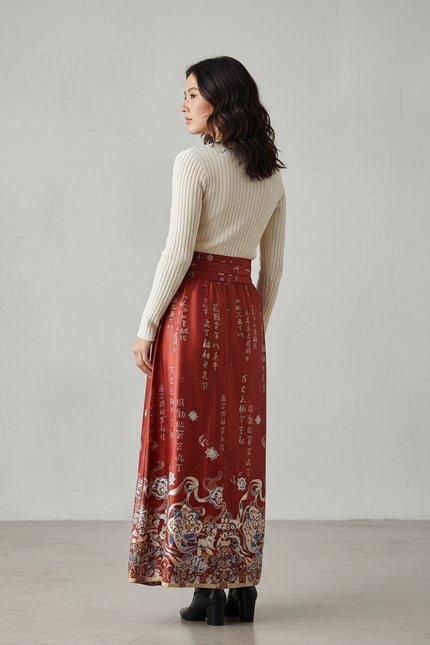 Jupe Longue Terracotta Mariage