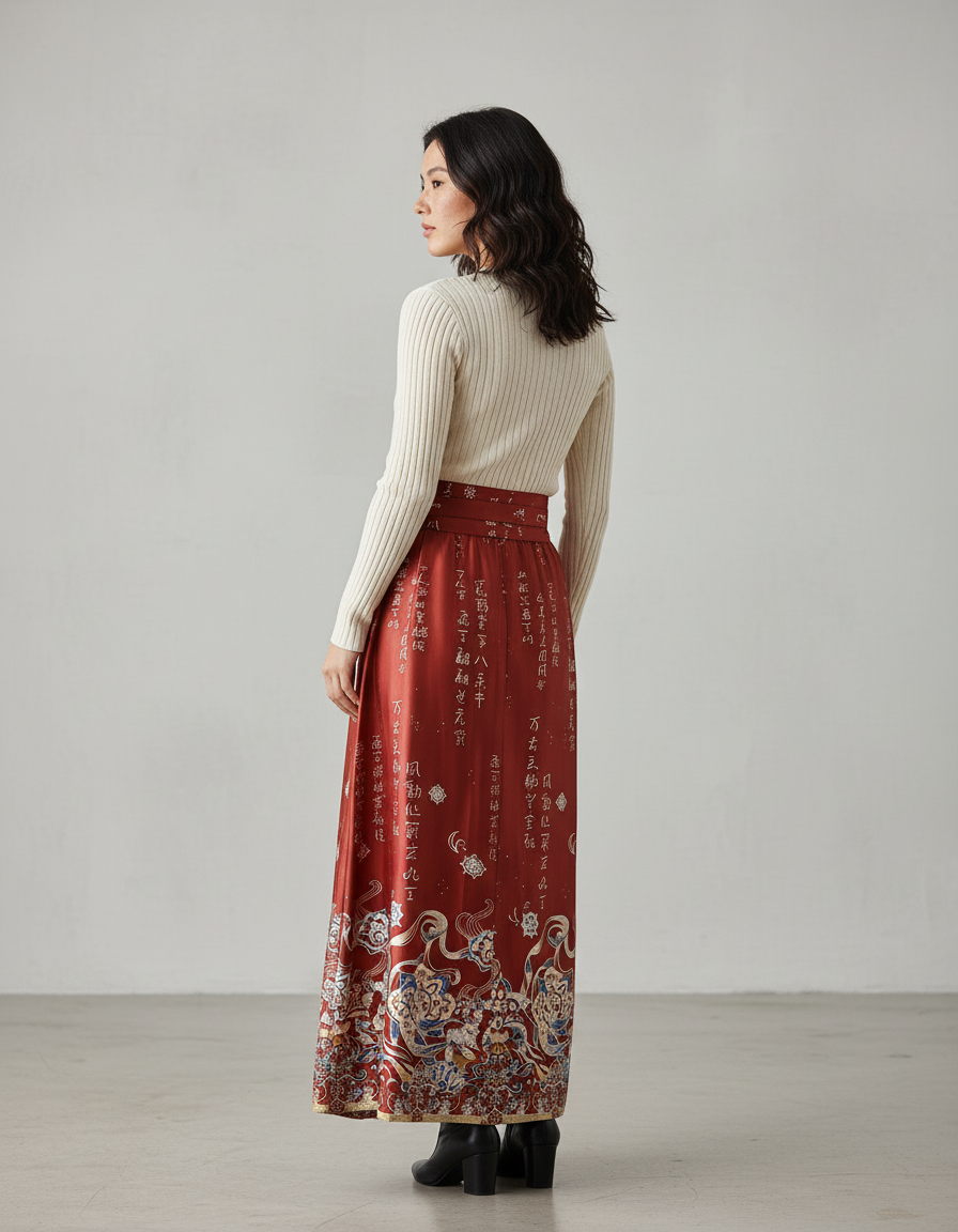 Jupe Longue Terracotta Mariage