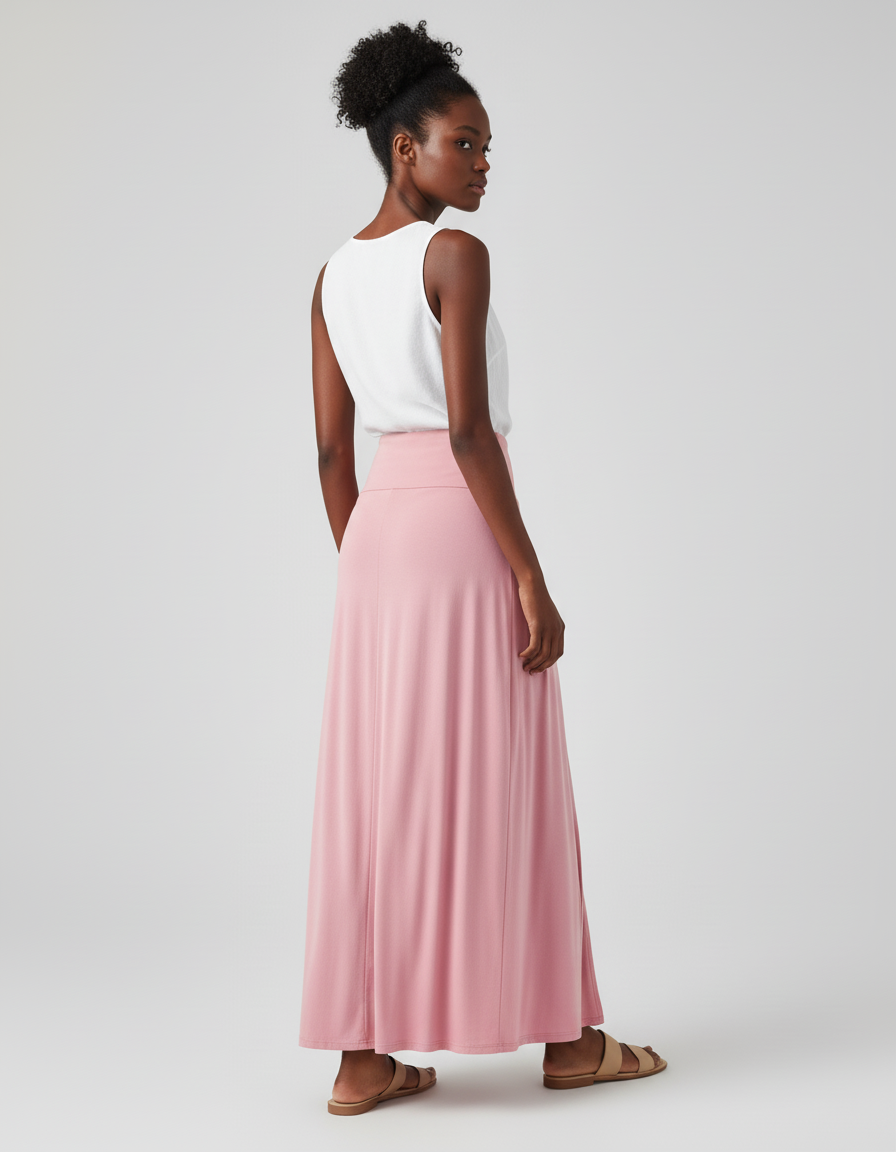 Jupe Longue Avec Fente Devant