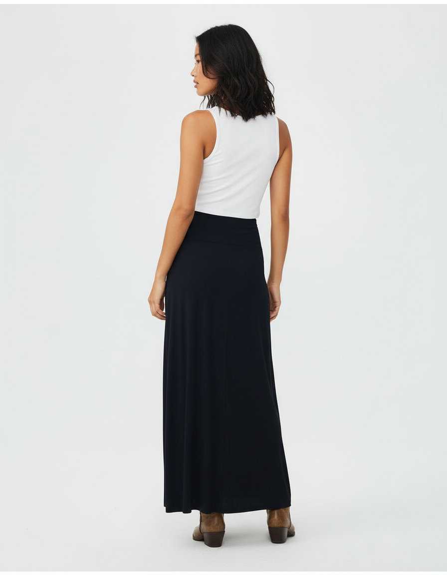 Jupe Longue Moulante Fendue