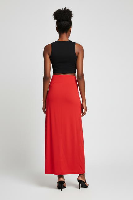 Jupe Longue Fendue Coton