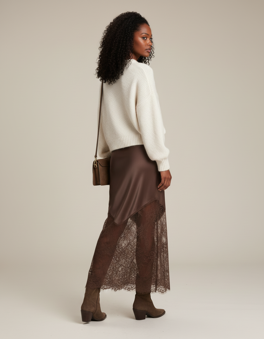 Jupe De Soirée Mi-Longue