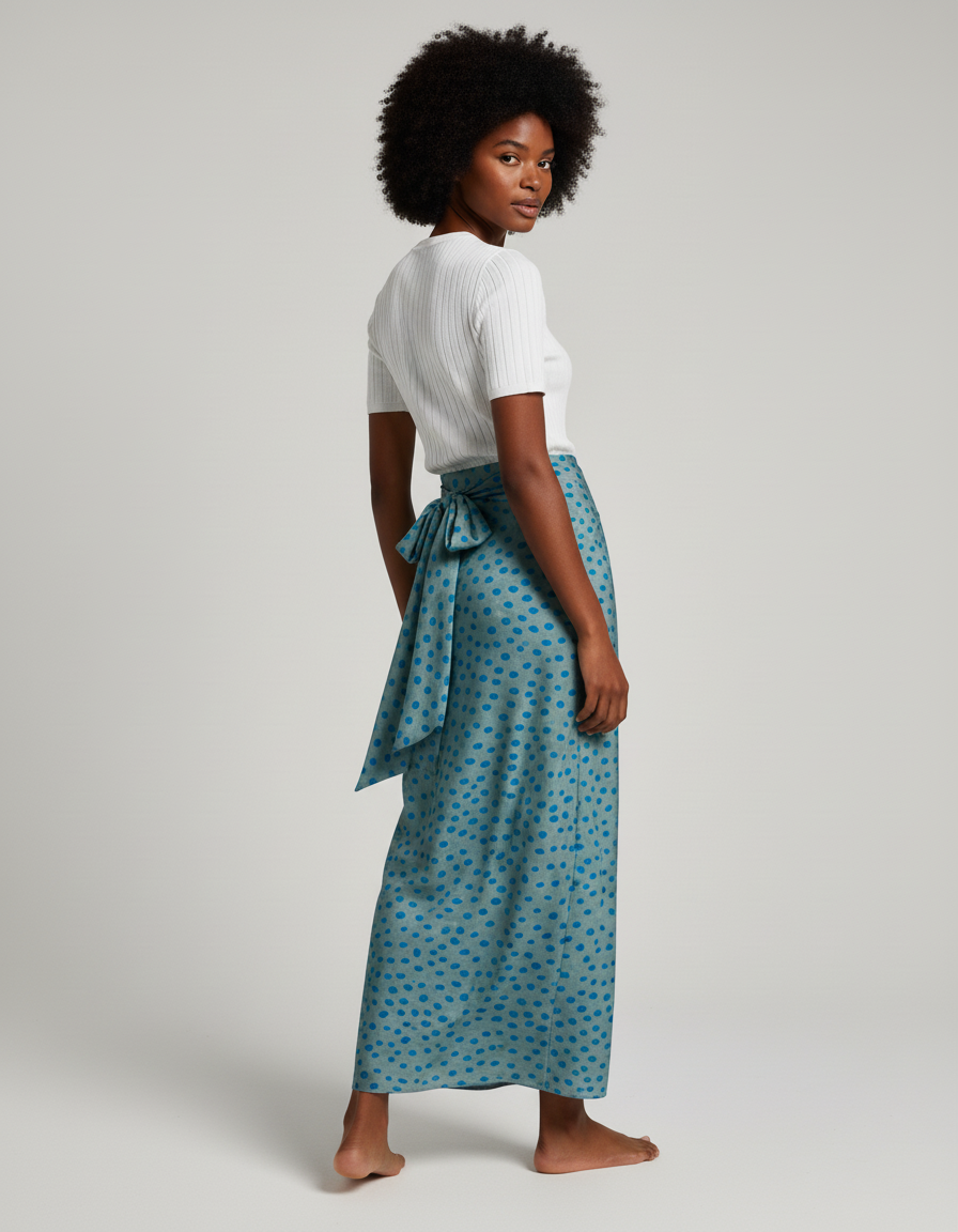 Jupe Longue Portefeuille Fendue